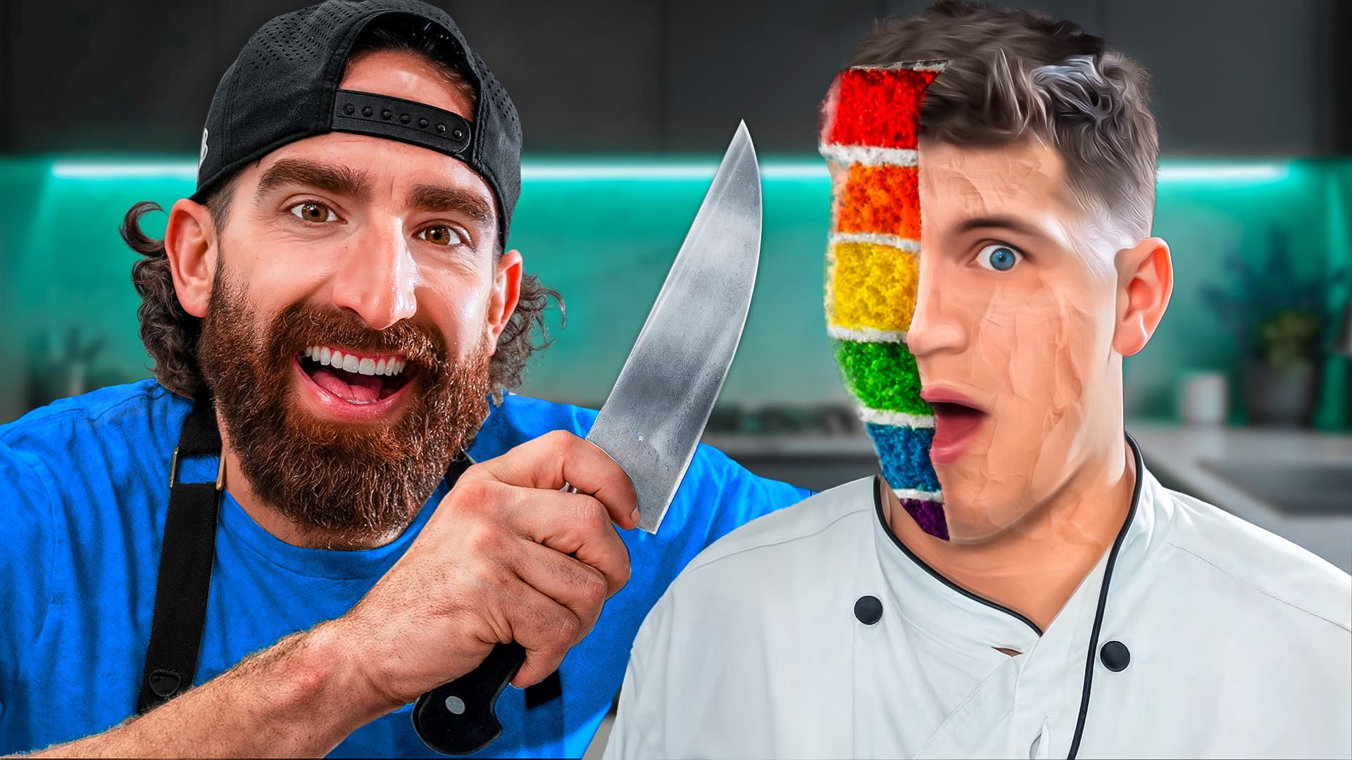 Cake or Fake YouTube thumbnail design
